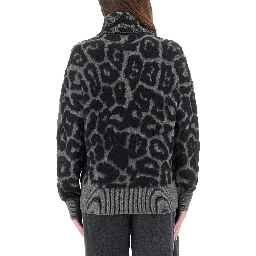 WOOL AND ALPACA "LEOPARD" SWEATER