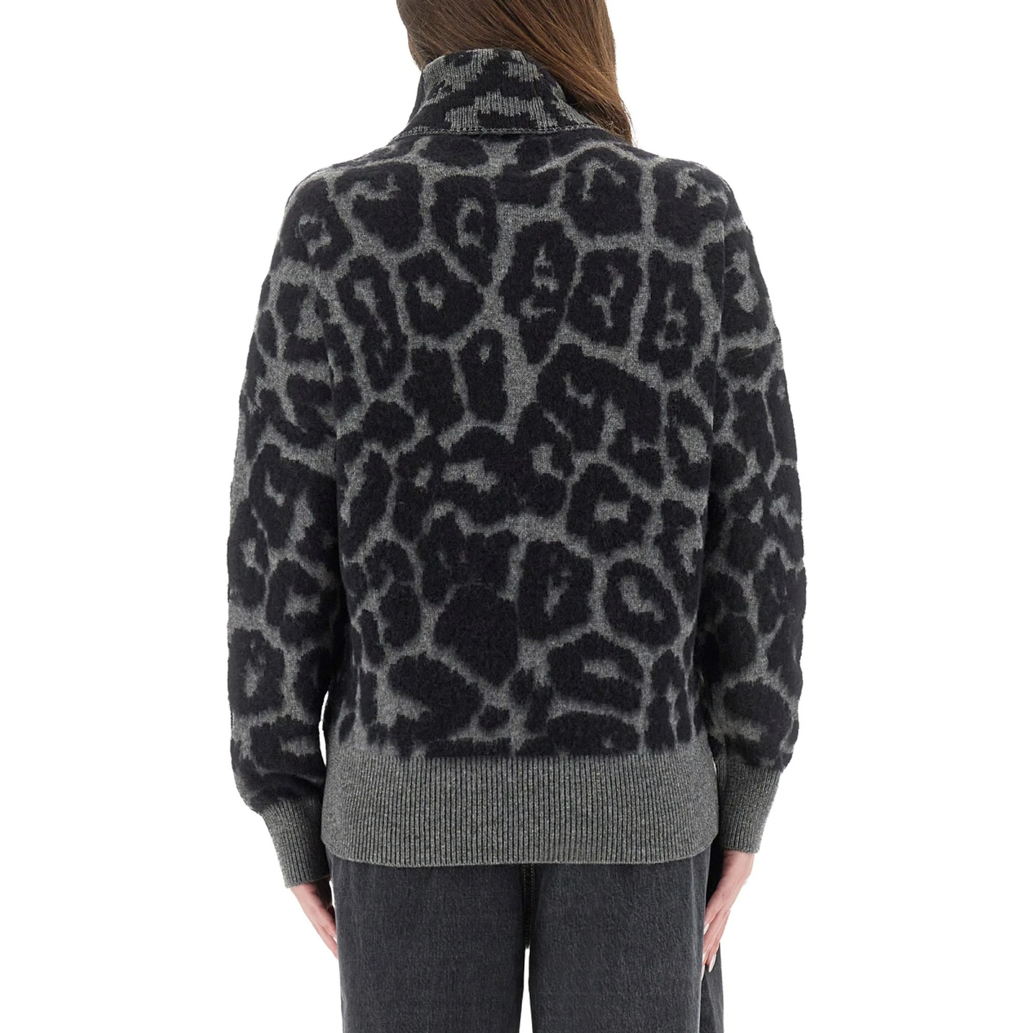 WOOL AND ALPACA "LEOPARD" SWEATER