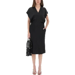 MIDI DRESS WITH WING SLEEVES