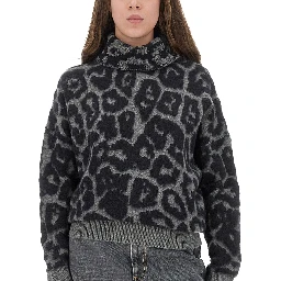 WOOL AND ALPACA "LEOPARD" SWEATER
