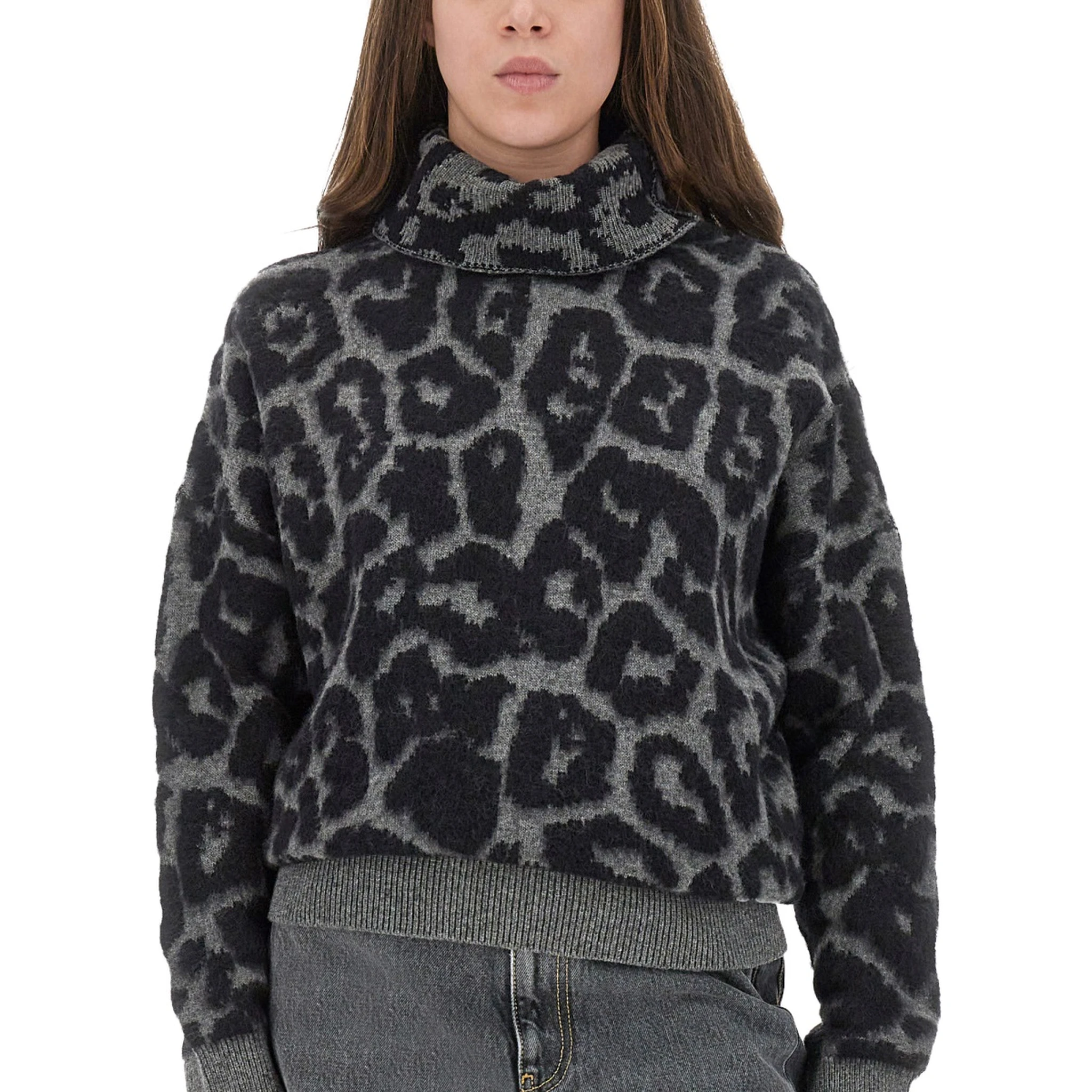 WOOL AND ALPACA "LEOPARD" SWEATER