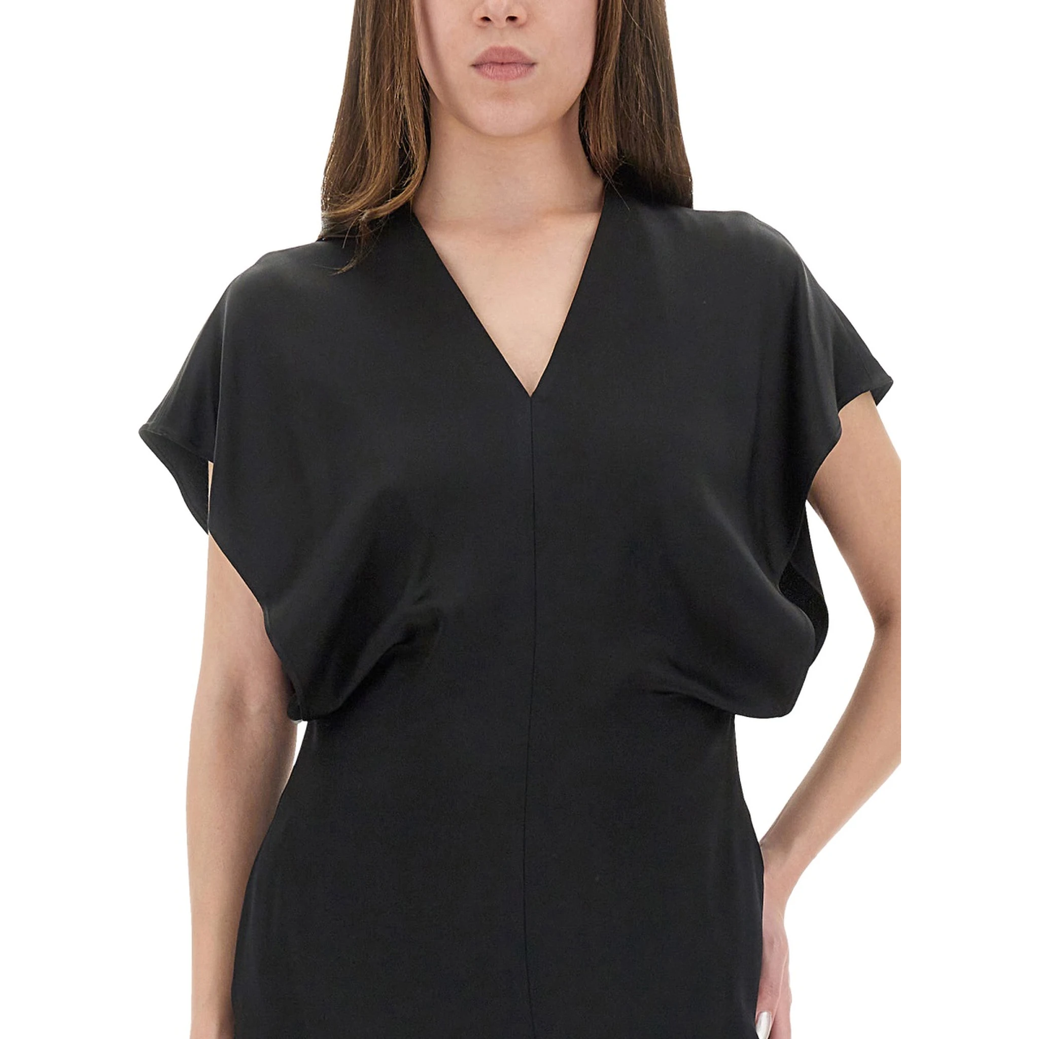 MIDI DRESS WITH WING SLEEVES
