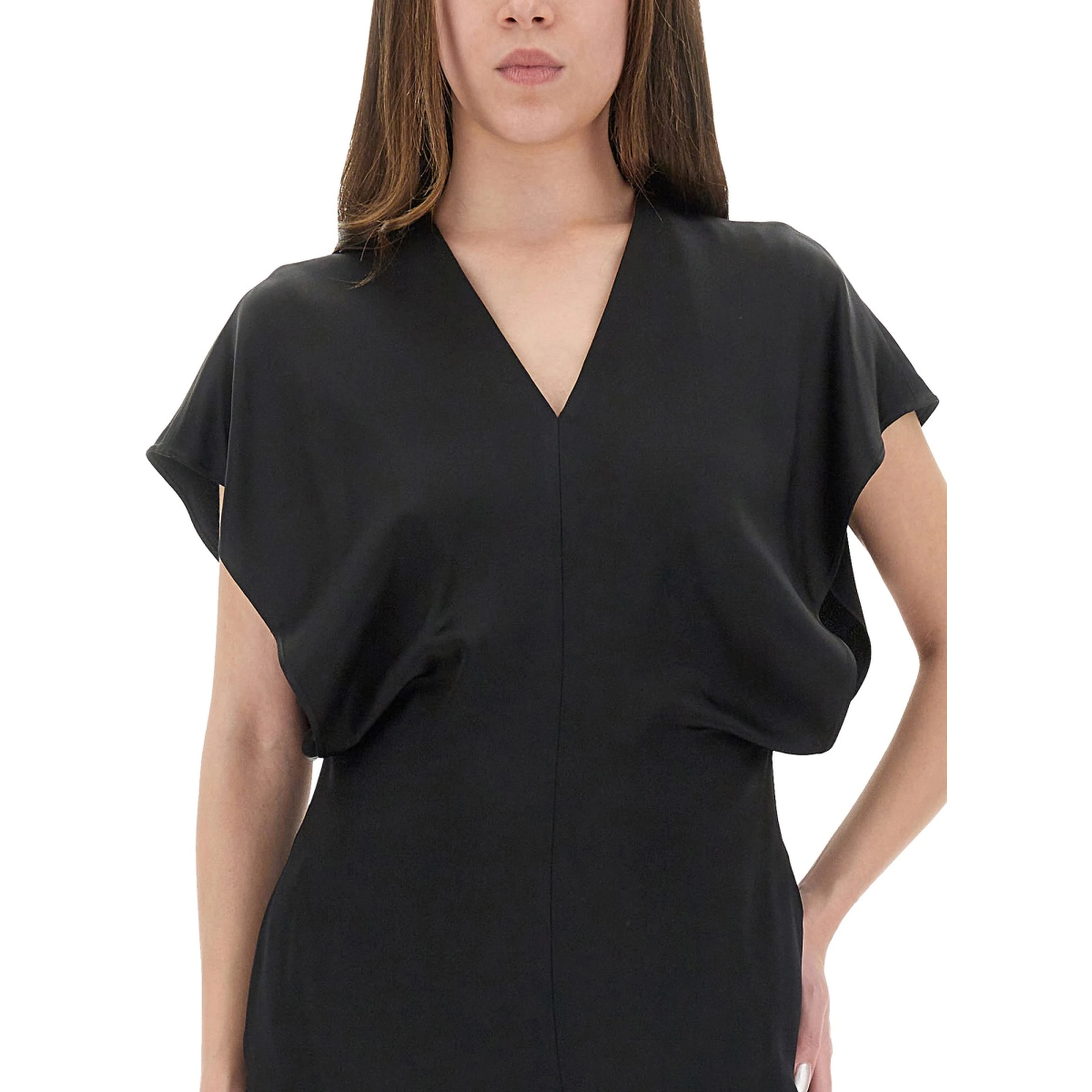 MIDI DRESS WITH WING SLEEVES