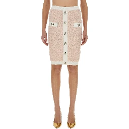 تنورة ميدي من التويد