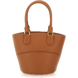 LEATHER TOTE BAG WITH CHARM