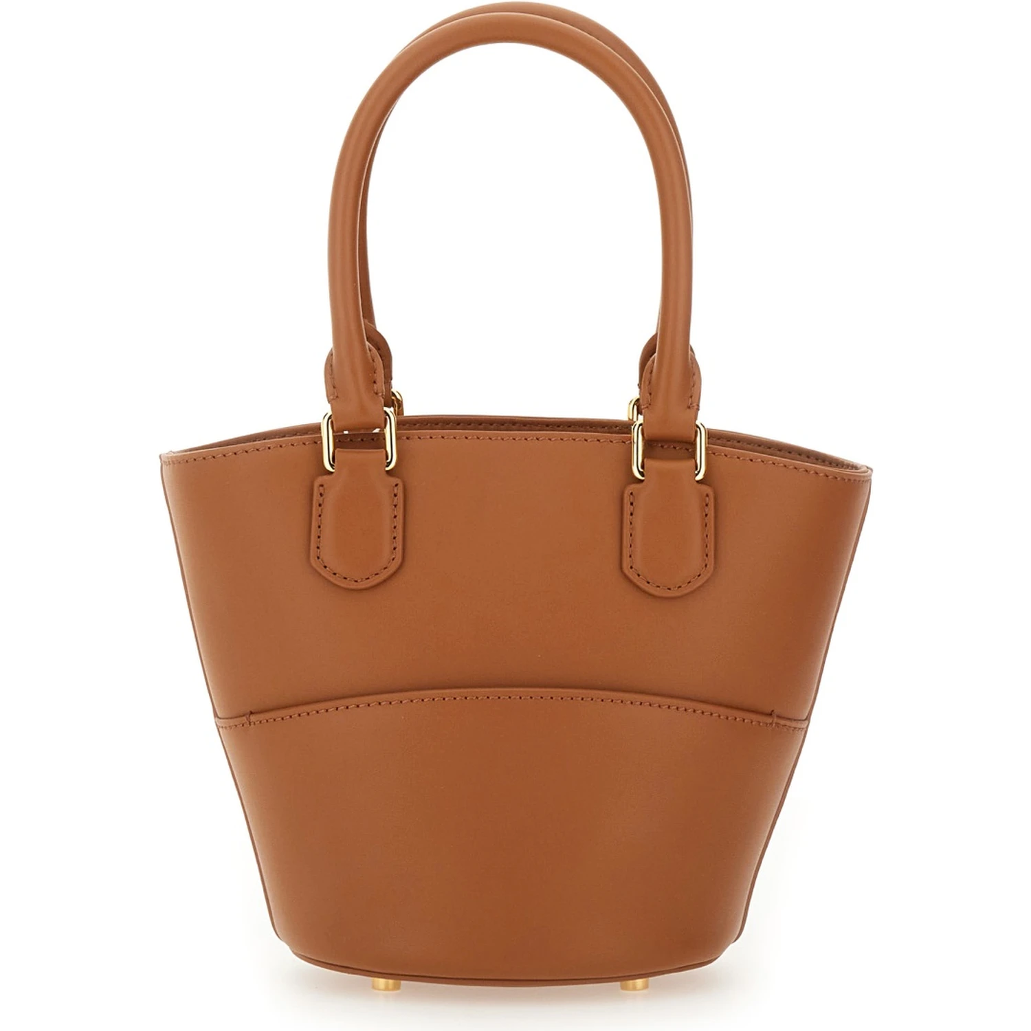 LEATHER TOTE BAG WITH CHARM