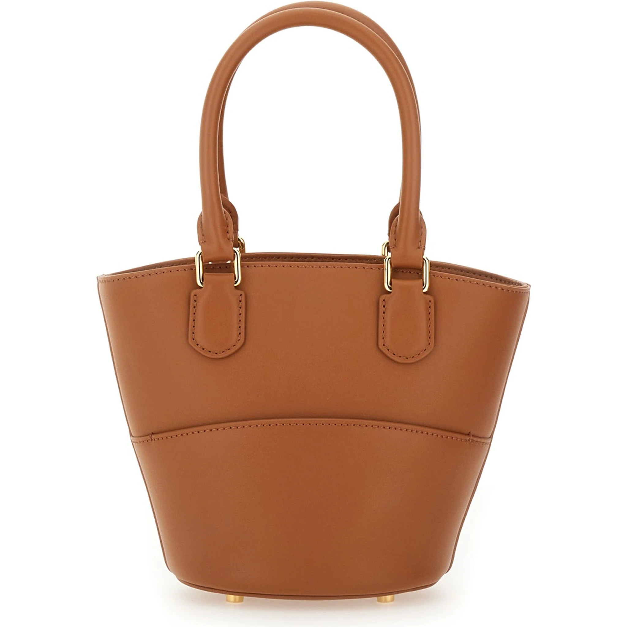 LEATHER TOTE BAG WITH CHARM