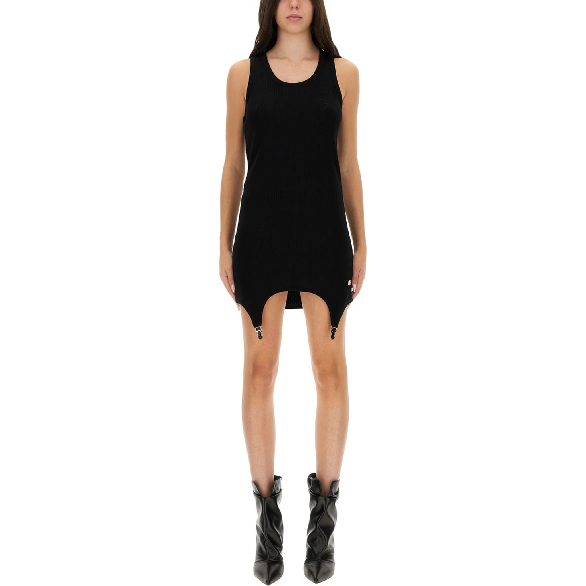 DRESS WITH GARTER DETAIL