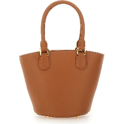 LEATHER TOTE BAG WITH CHARM