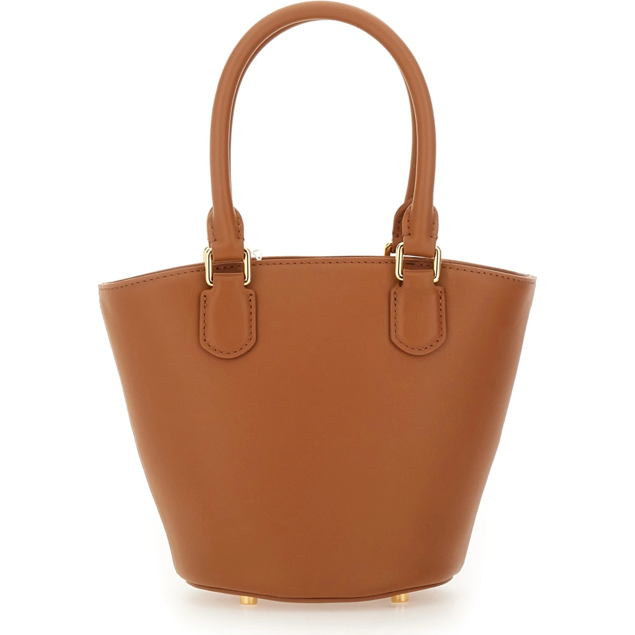 LEATHER TOTE BAG WITH CHARM