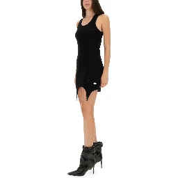 DRESS WITH GARTER DETAIL