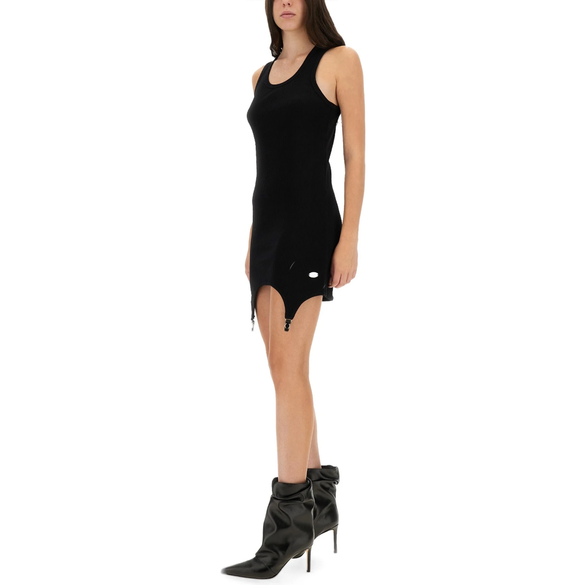 DRESS WITH GARTER DETAIL