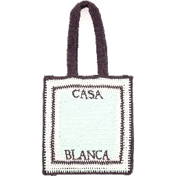 CROCHET BAG WITH LOGO