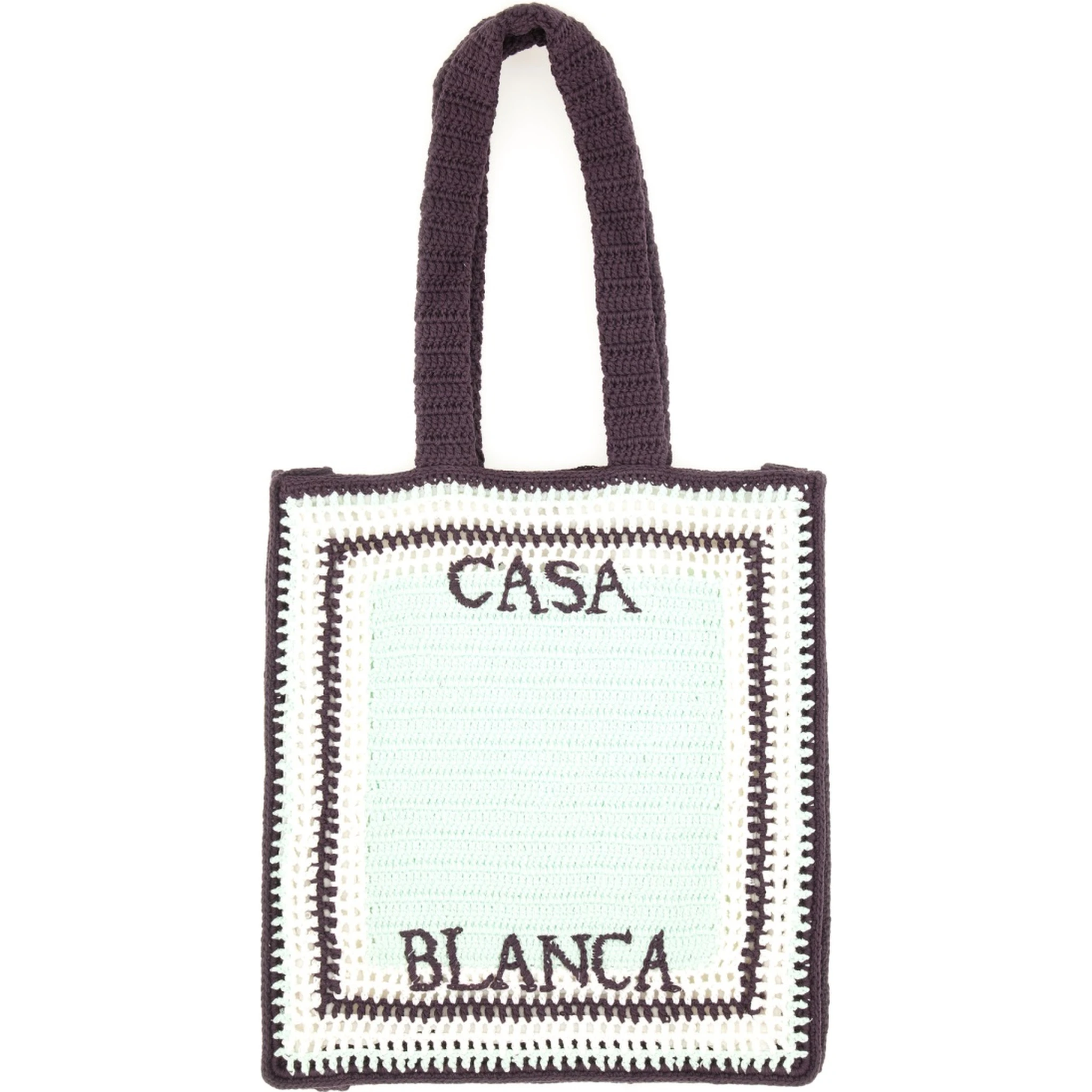 CROCHET BAG WITH LOGO