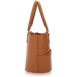LEATHER TOTE BAG WITH CHARM