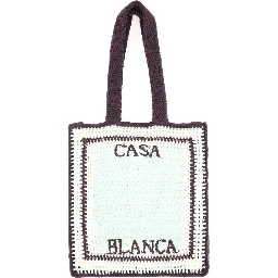 CROCHET BAG WITH LOGO