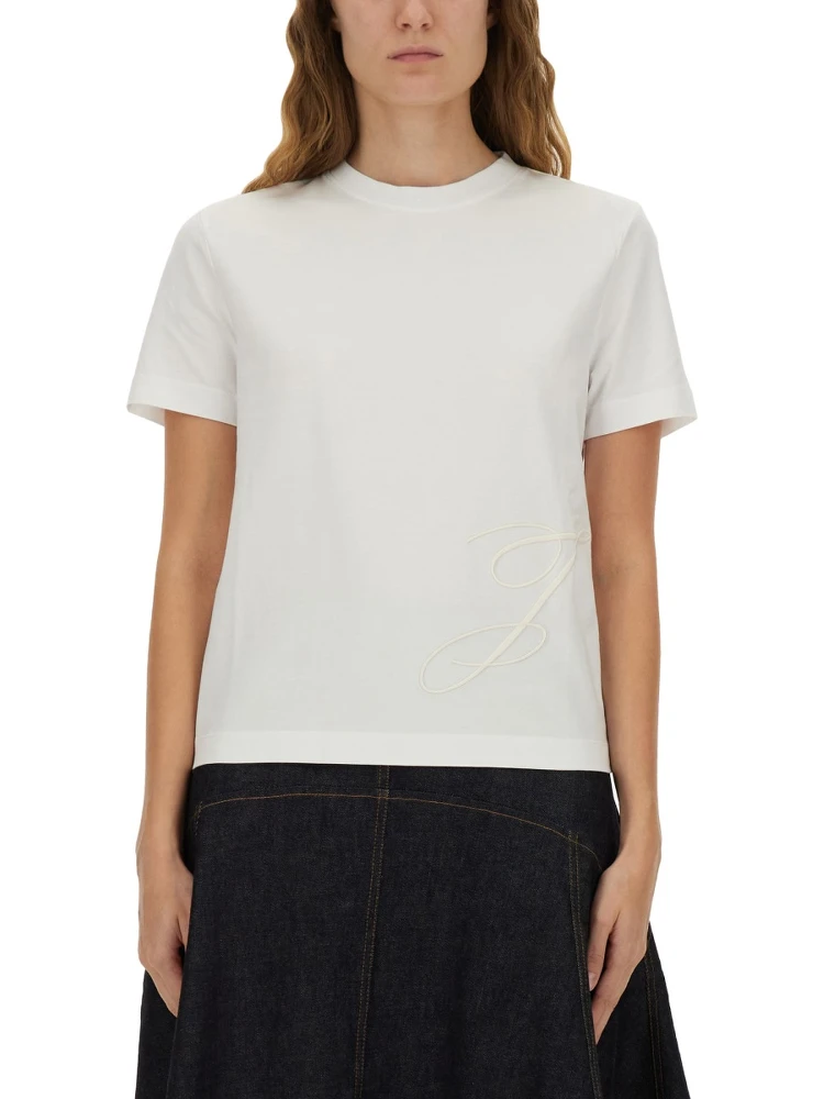 T-SHIRT WITH EMBROIDERED "J"