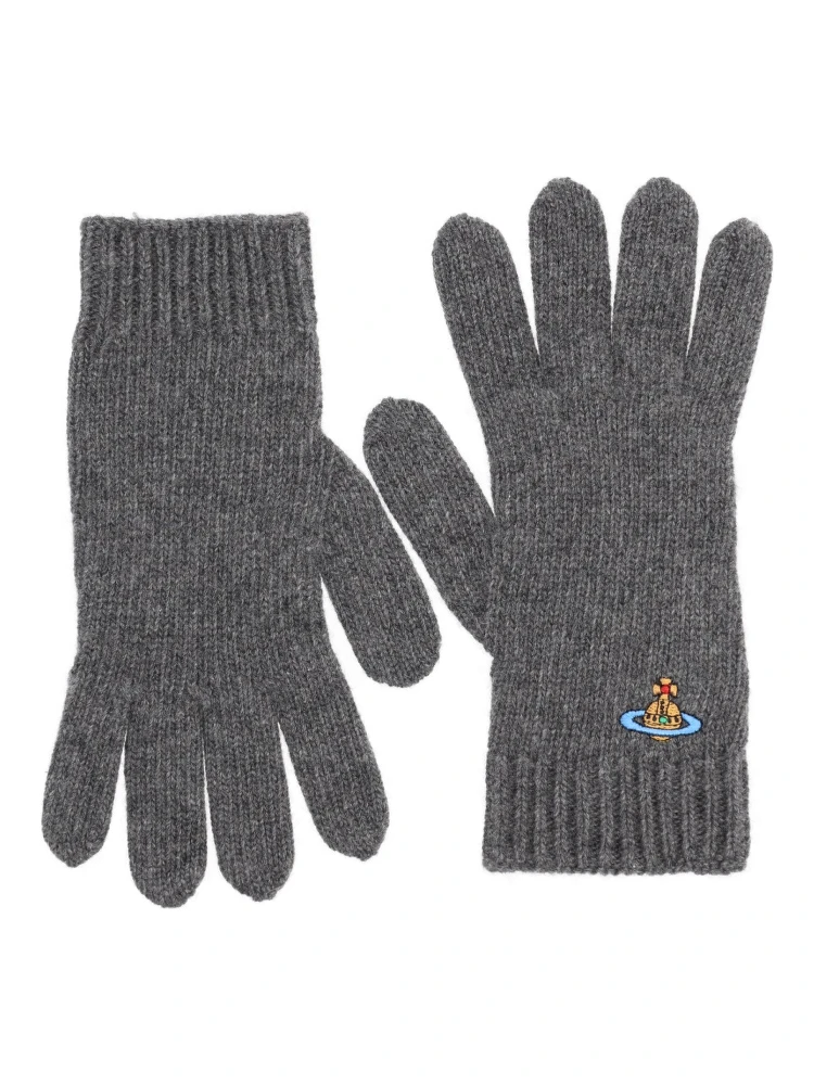 GLOVES WITH ORB EMBROIDERY