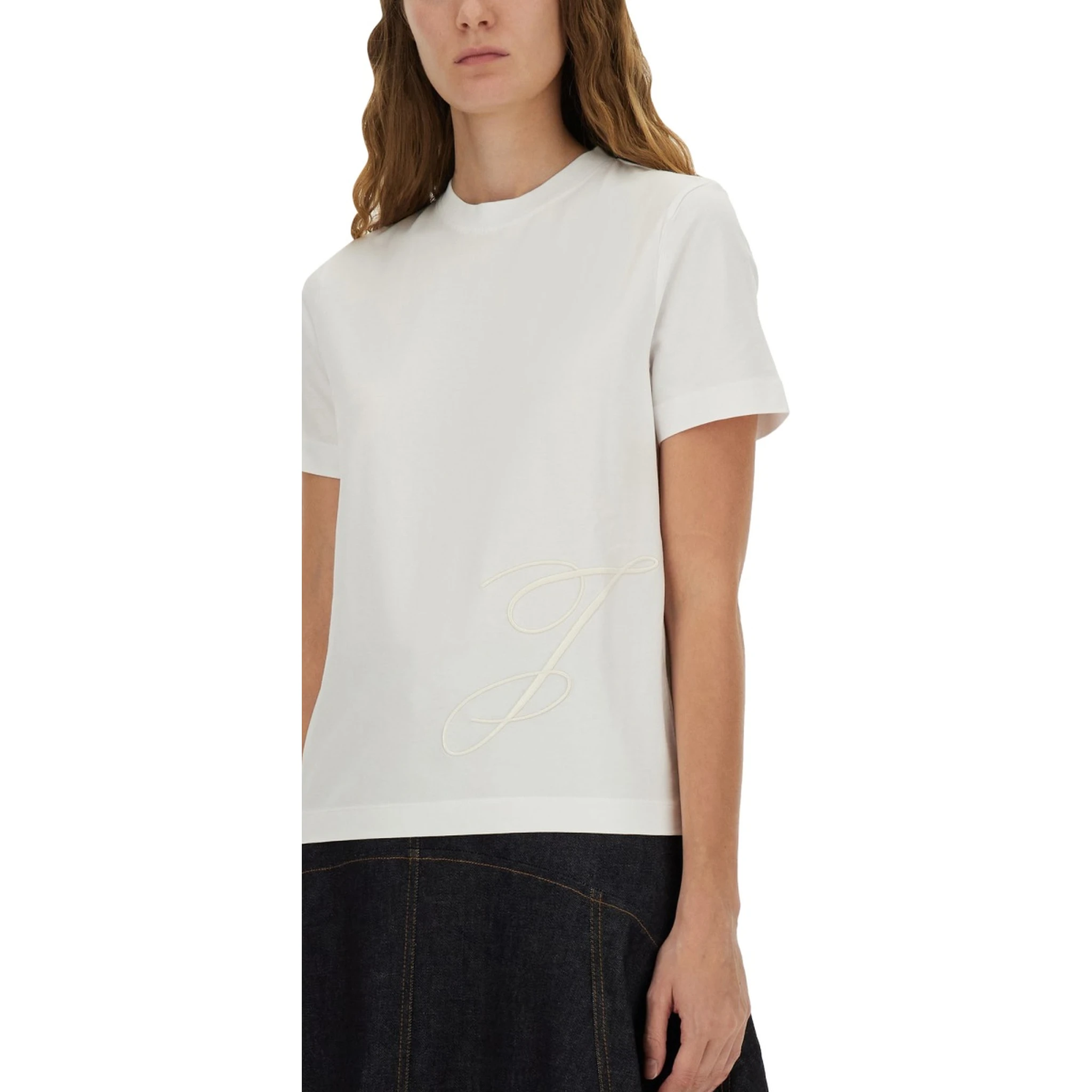 T-SHIRT WITH EMBROIDERED "J"