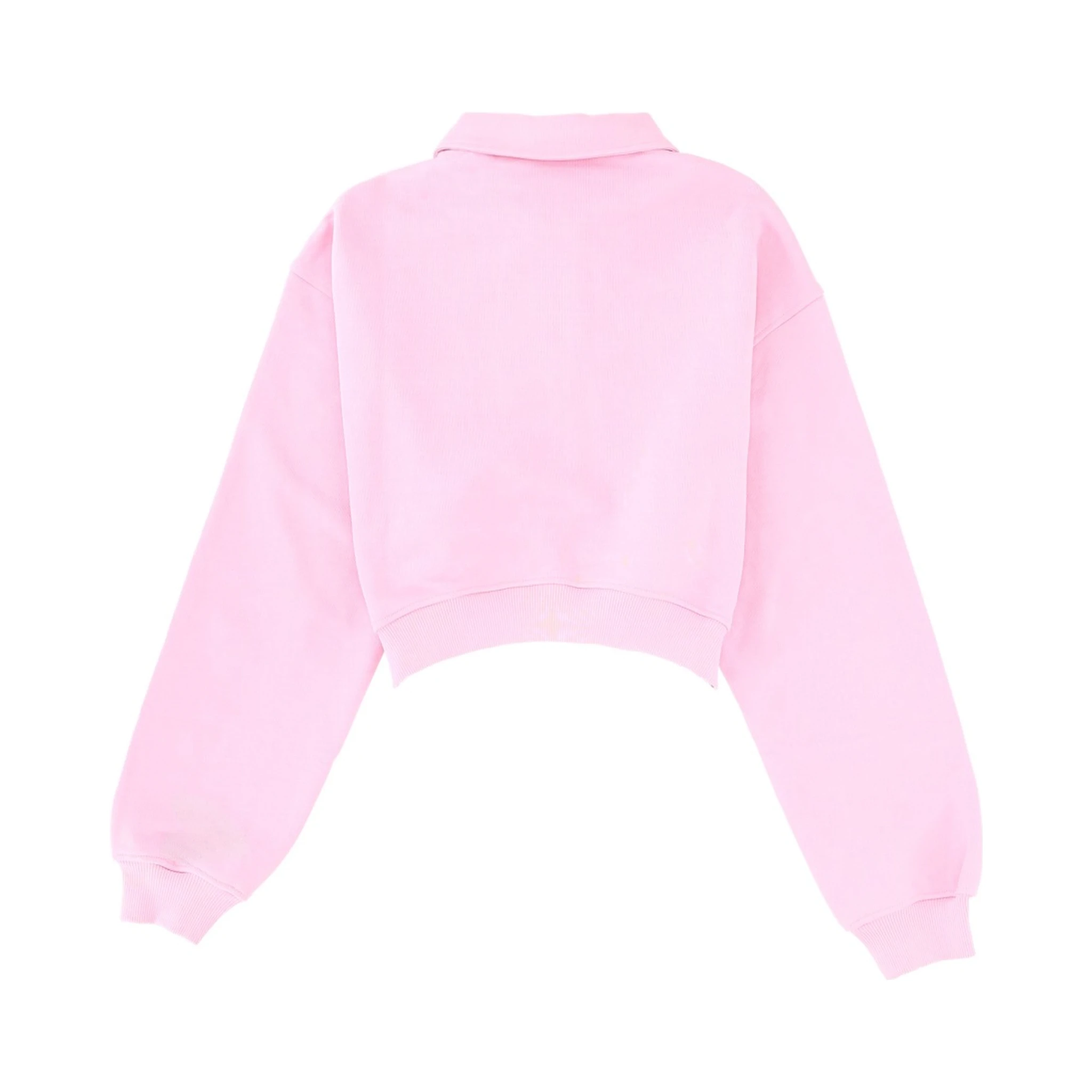 "FOLLOW THE RABBIT" COLLARED SWEATSHIRT