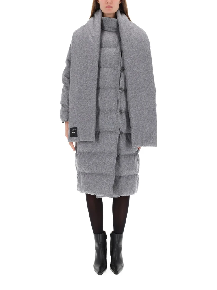 REVERSIBLE COAT WITH SCARF