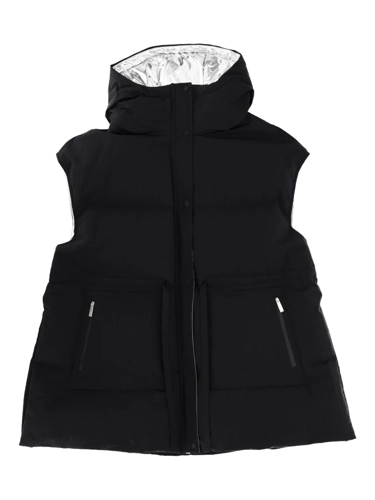 "CRINKLE METALLIC" VEST