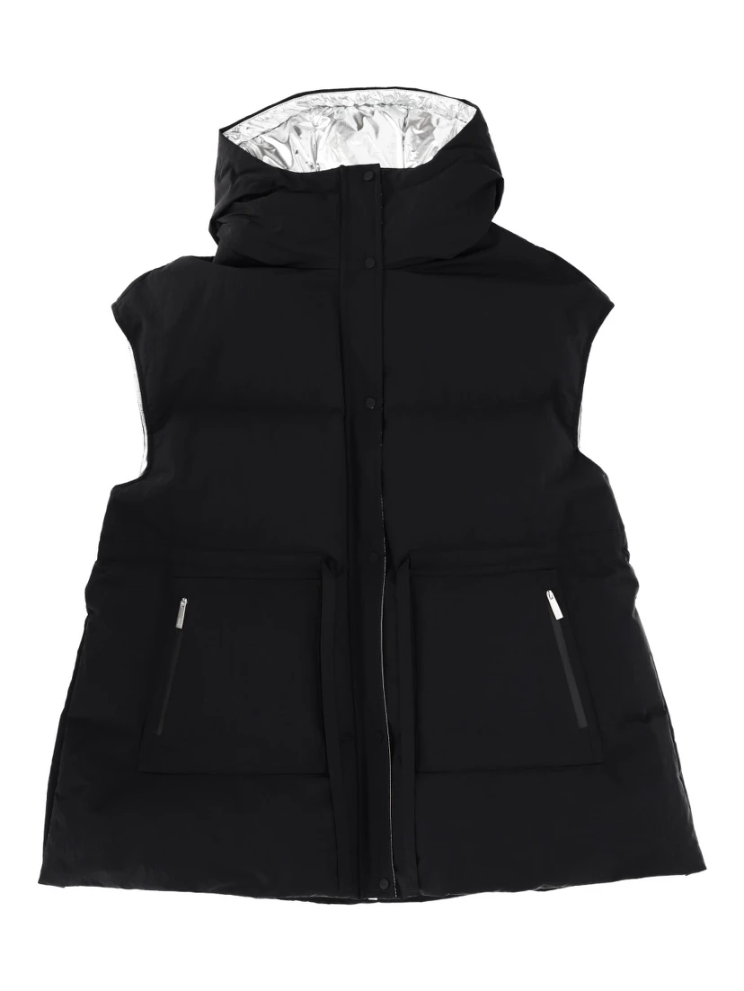 "CRINKLE METALLIC" VEST