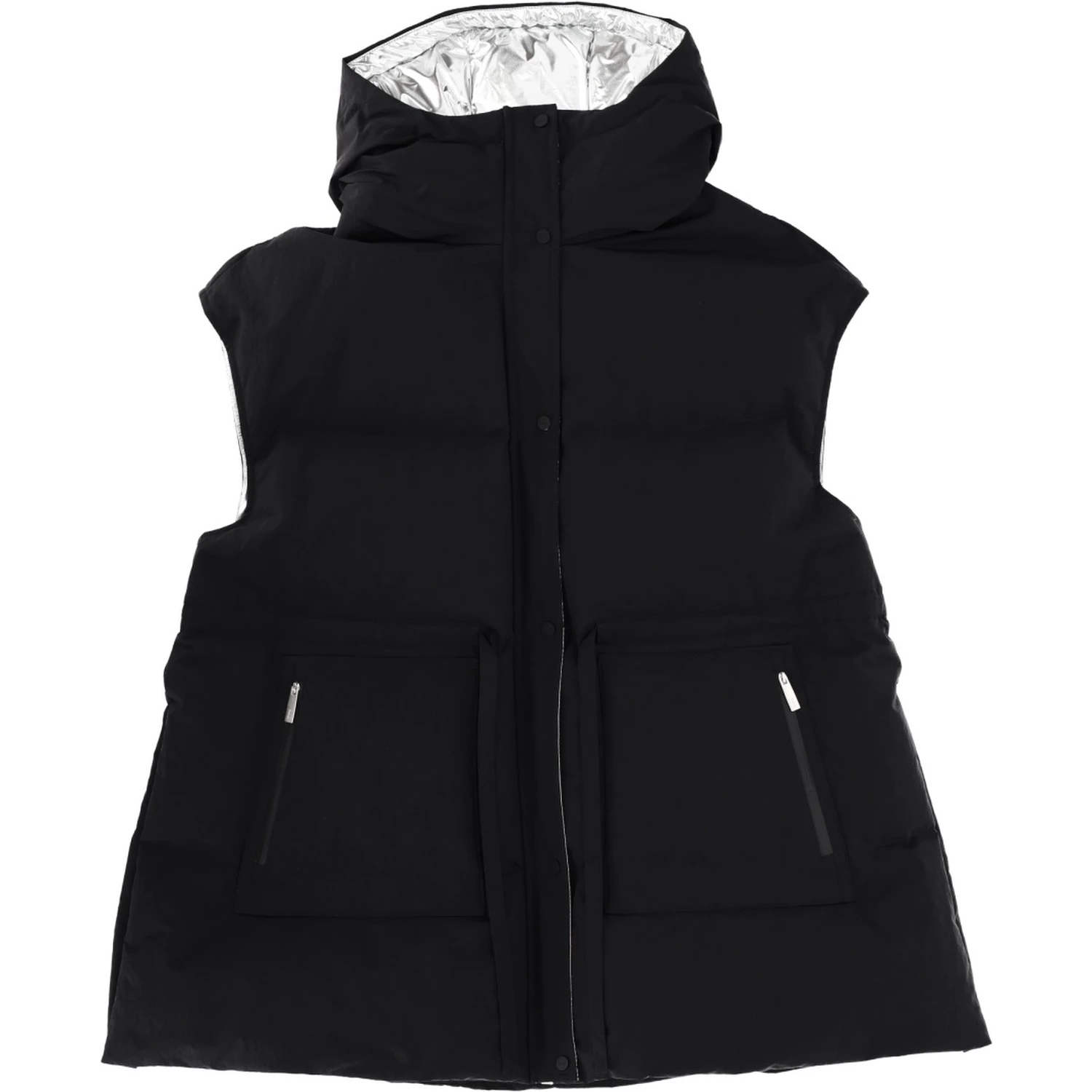 "CRINKLE METALLIC" VEST