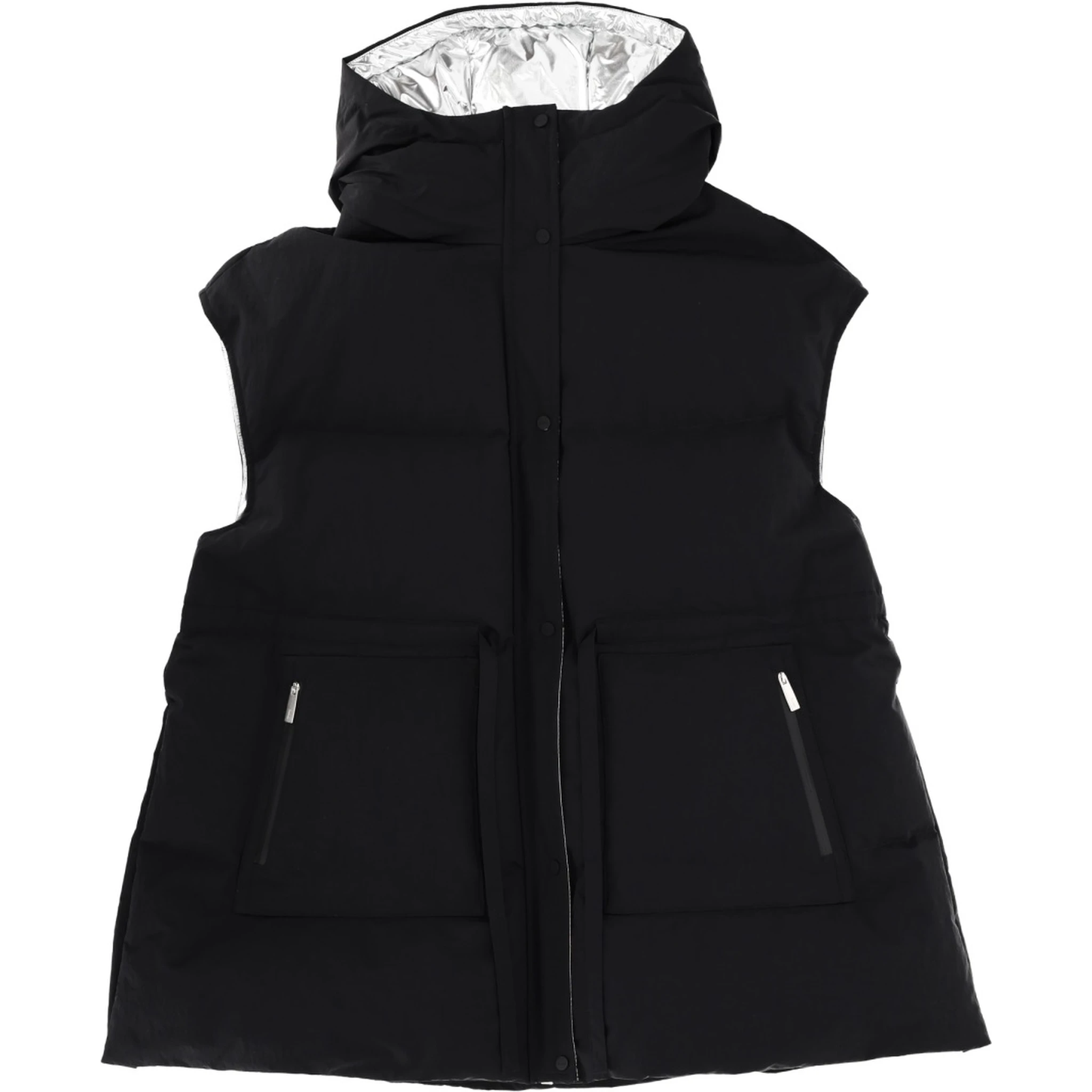 "CRINKLE METALLIC" VEST