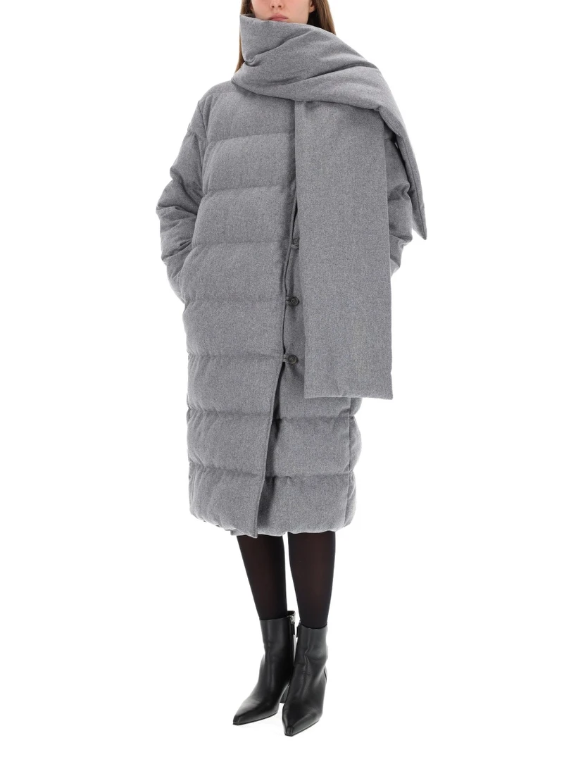 REVERSIBLE COAT WITH SCARF