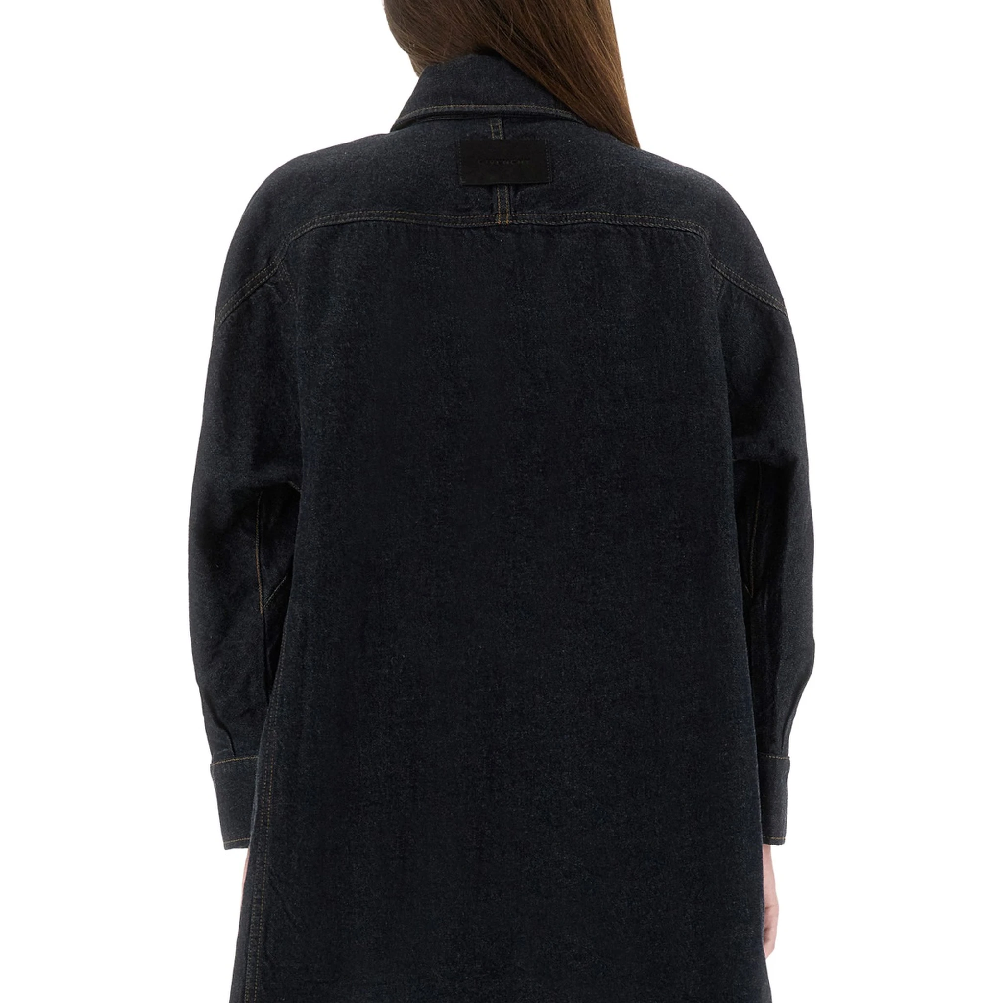 DENIM SHIRT WITH EMBROIDERY