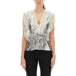 LACE AND SEQUIN TOP