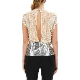 LACE AND SEQUIN TOP