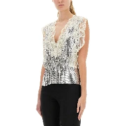 LACE AND SEQUIN TOP