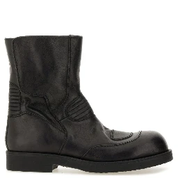LEATHER BIKER BOOT