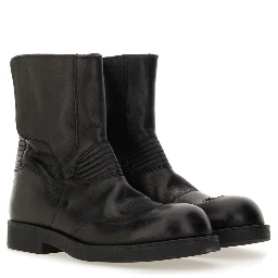LEATHER BIKER BOOT