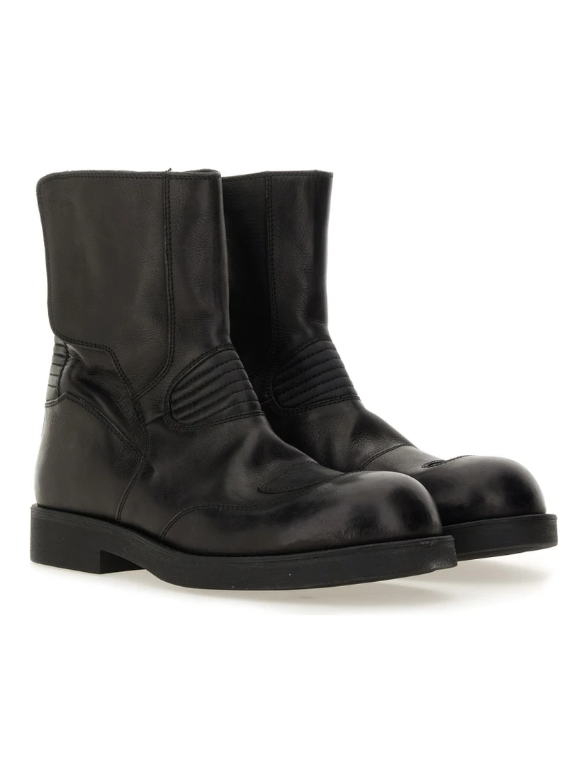 LEATHER BIKER BOOT