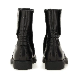 LEATHER BIKER BOOT