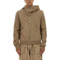 ASYMMETRICAL ZIPPER SWEATSHIRT