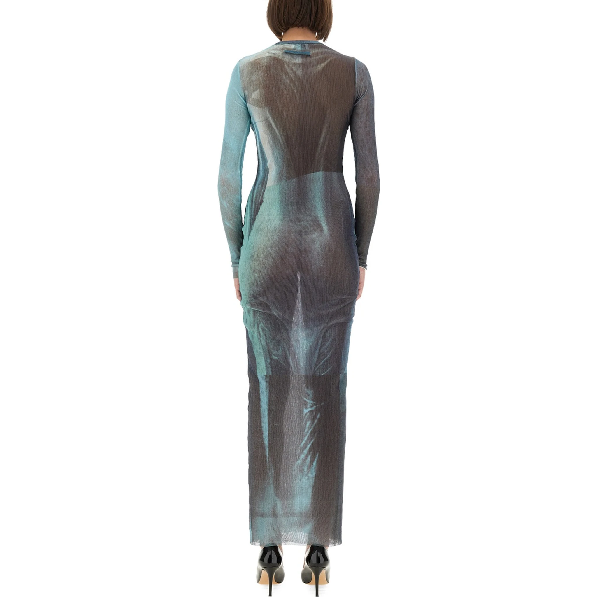 "WATER" MESH LONG DRESS