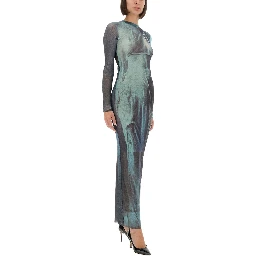 "WATER" MESH LONG DRESS