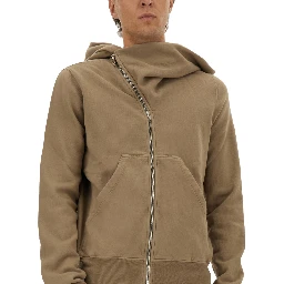 ASYMMETRICAL ZIPPER SWEATSHIRT