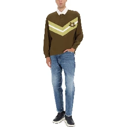 POLO SHIRT WITH COLLEGE STYLE LOGO
