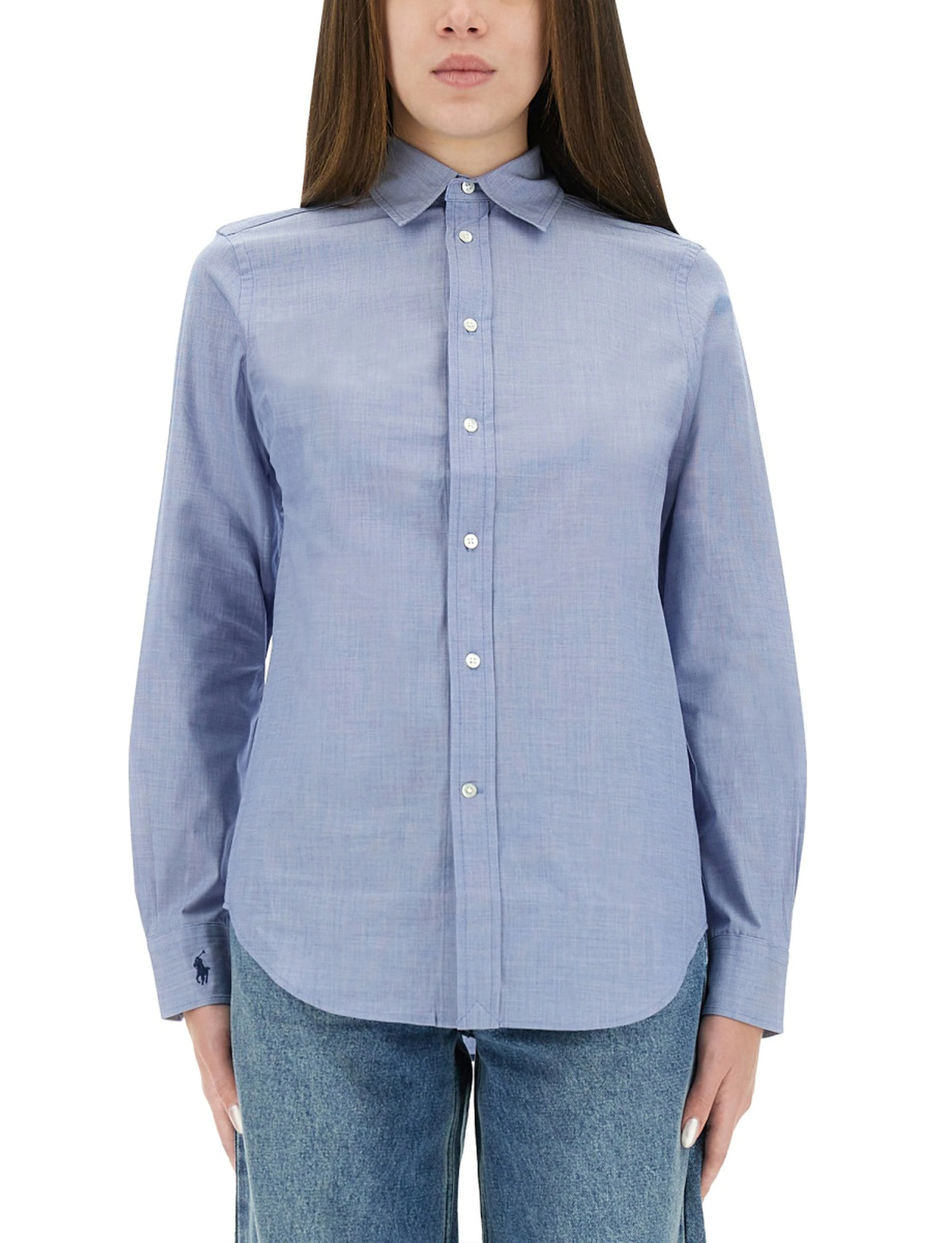 SHIRT WITH EMBROIDERED LOGO