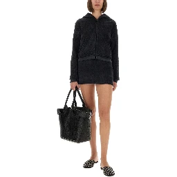 COTTON TERRY SWEATSHIRT WITH ZIPPER