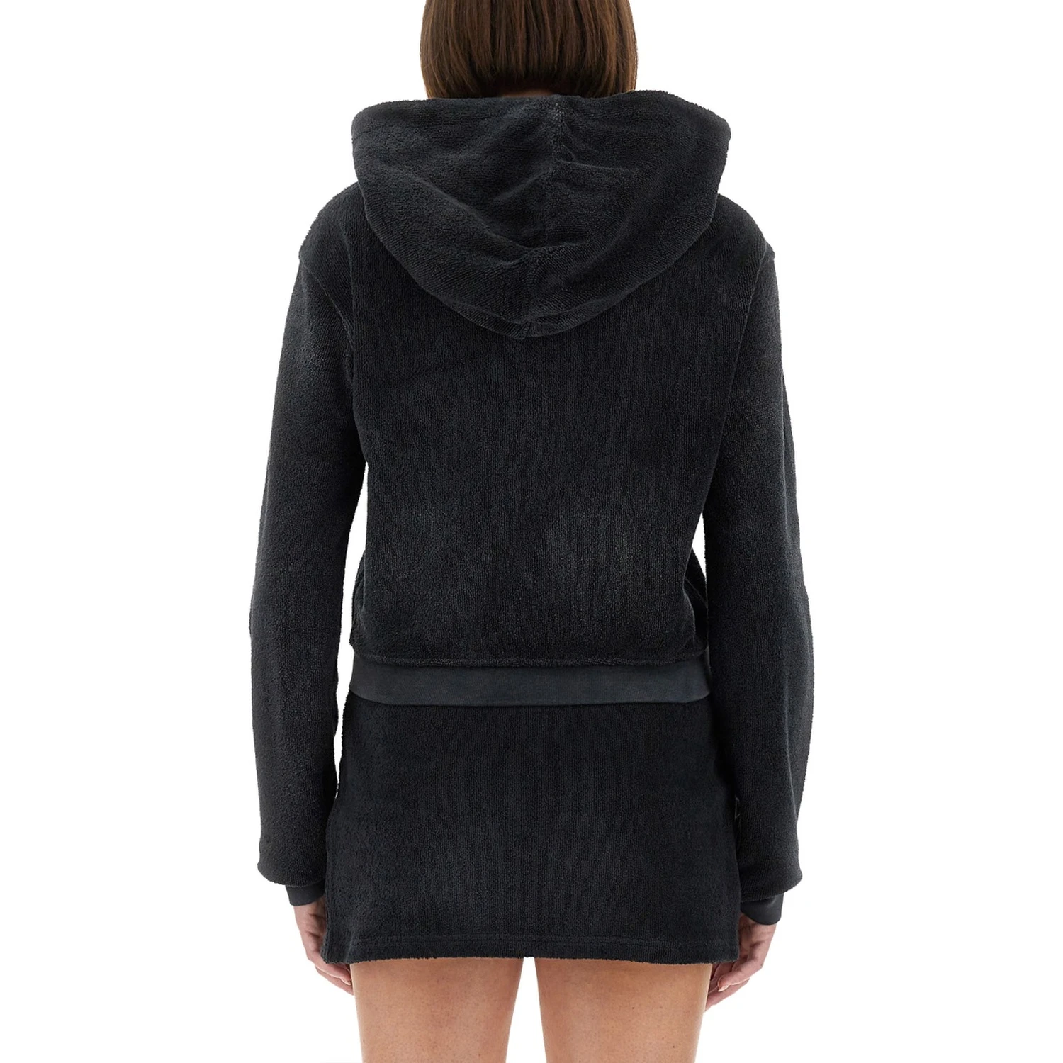 COTTON TERRY SWEATSHIRT WITH ZIPPER