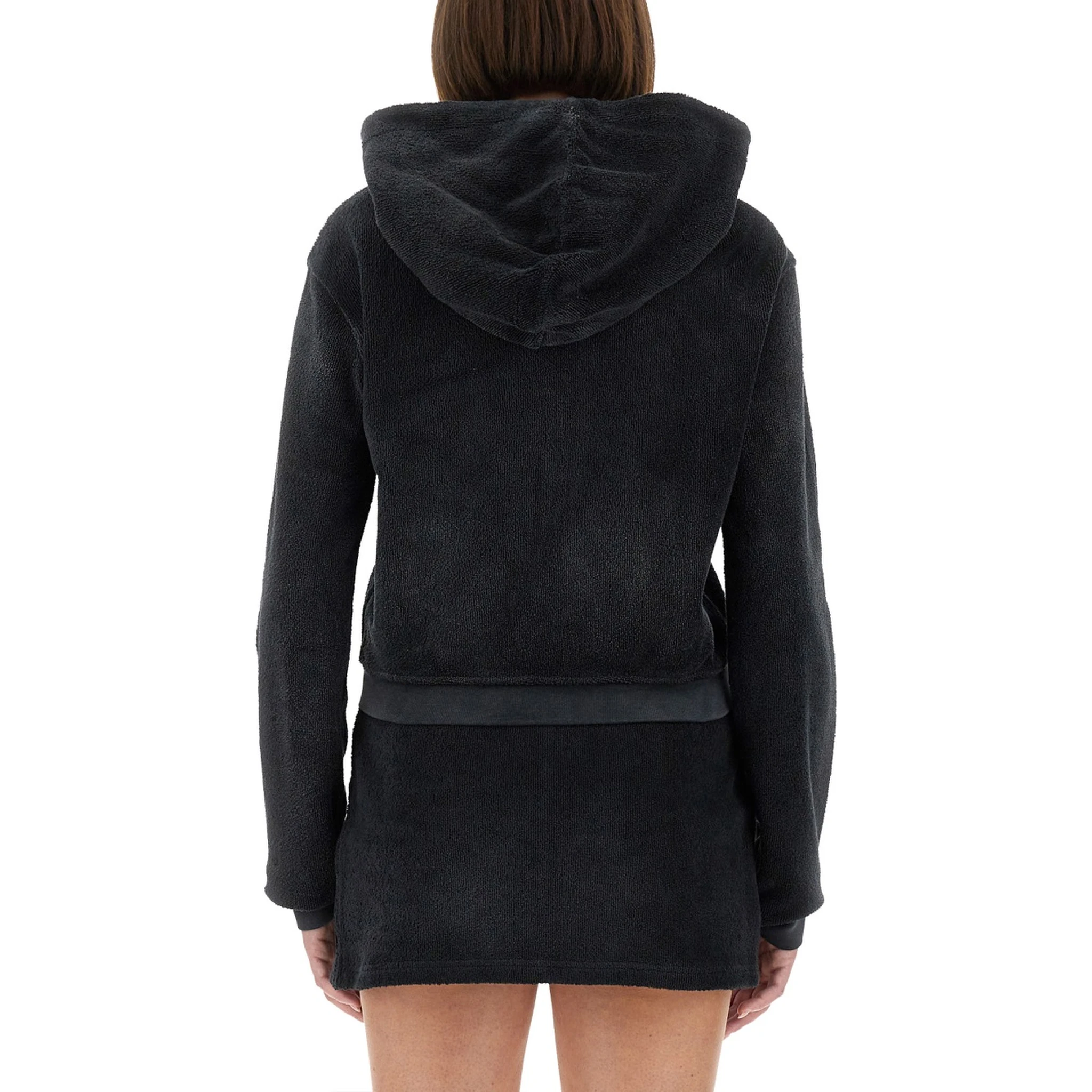 COTTON TERRY SWEATSHIRT WITH ZIPPER