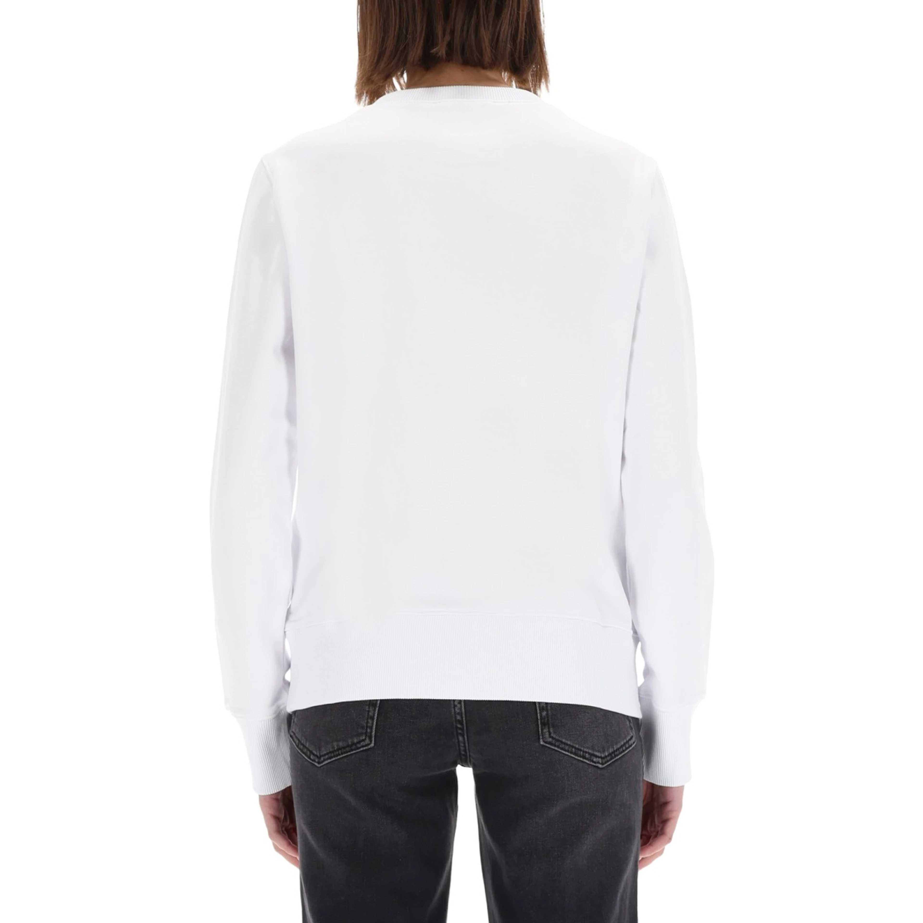 SWEATSHIRT WITH "BAROQUE" LOGO PATCH