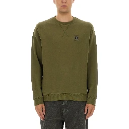 SWEATSHIRT WITH LOGO PATCH