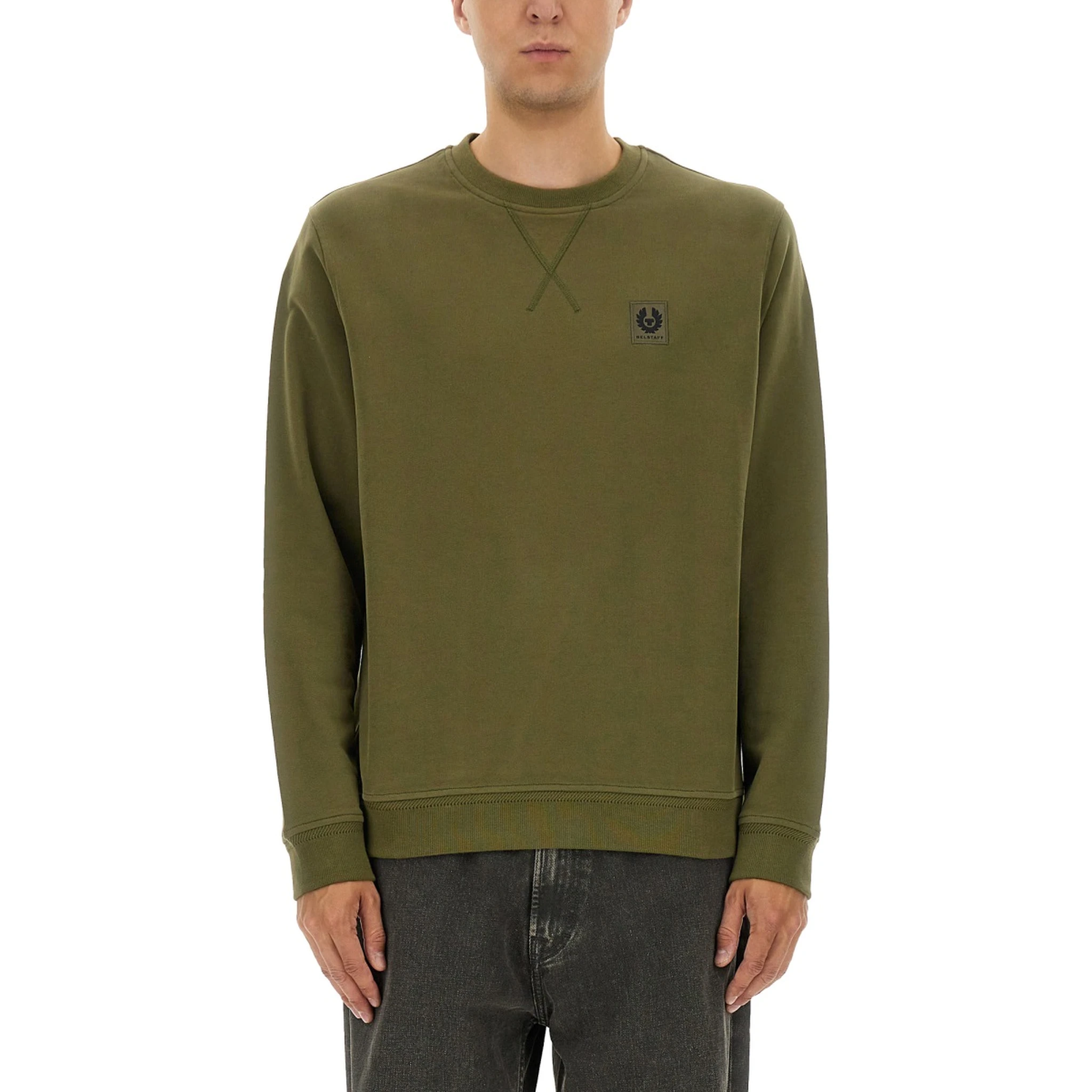 SWEATSHIRT WITH LOGO PATCH